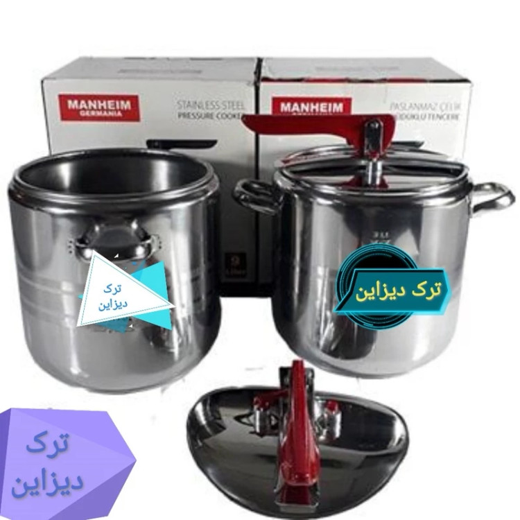 زودپز مانهیم ترکیه 5 لیتری استیل اهرمی
