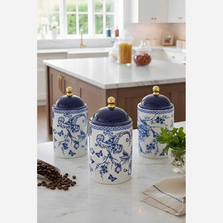 طرح گل آبی