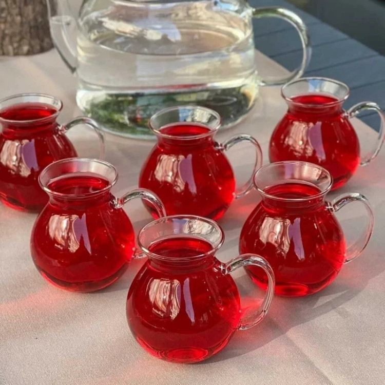فنجان پیرکس چایخوری 6 عددی